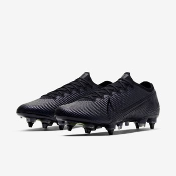 Nike Mercurial Vapor 13 Elite SG-PRO Anti-Clog Traction - Férfi Focicipő - Fekete/Fekete